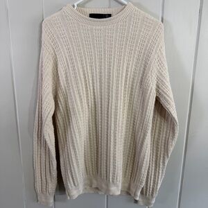 Vintage Bill Blass 100% Cotton Ribbed Knit Sweater – Made in USA – Size M
